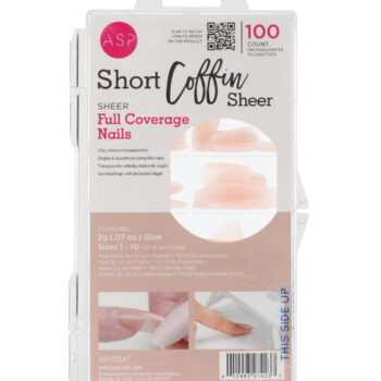 ASP Skin Tones Sheer Nude Full Coverage Nail Tips 100pk